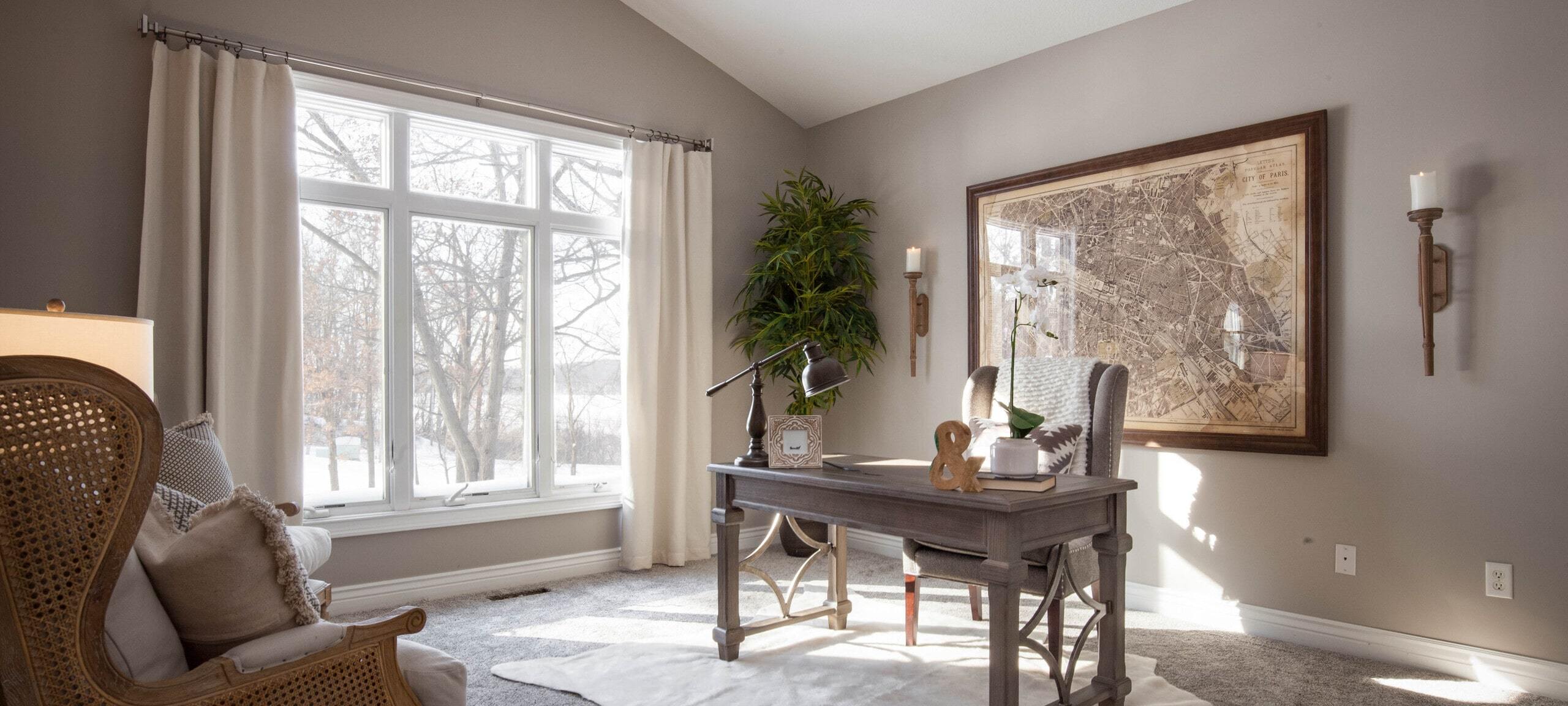 Beautiful modern office in home typical of Harristown and Niantic area